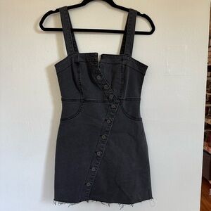 Never worn - Forever 21 black denim mini dress